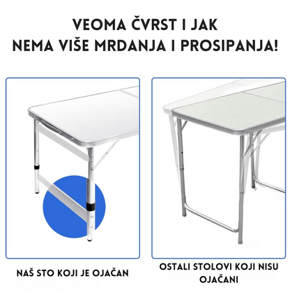 Prenosivi sklopivi sto i stolice