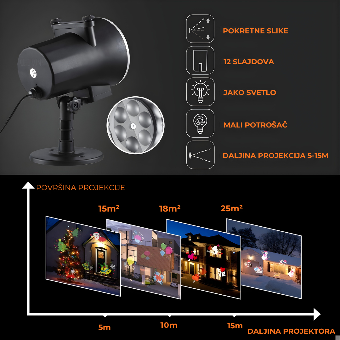 LED Božićni Projektor