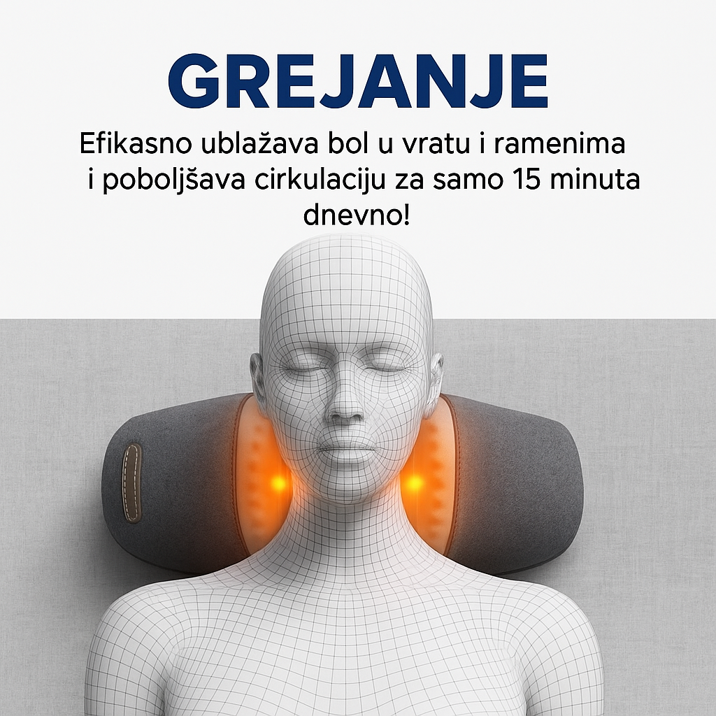 Jastuk masažer za vrat